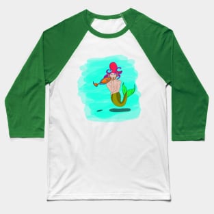 Mermaid man Baseball T-Shirt